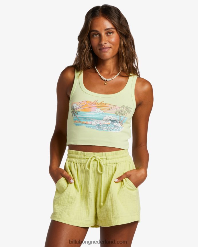 Billabong vrouwen gewoon mijn vibe-tanktoplichte limoen 4D20H1911