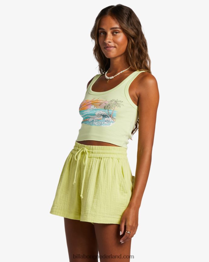 Billabong vrouwen gewoon mijn vibe-tanktoplichte limoen 4D20H1911