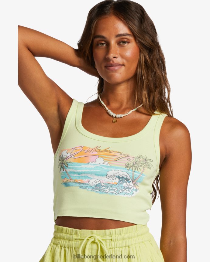 Billabong vrouwen gewoon mijn vibe-tanktoplichte limoen 4D20H1911