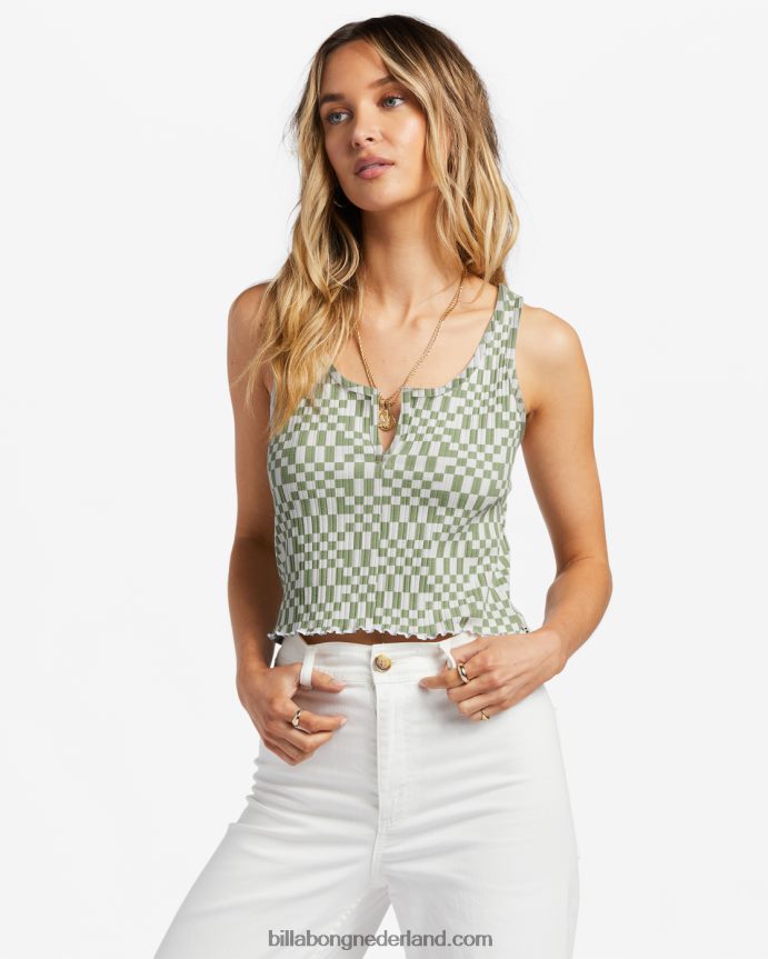 Billabong vrouwen tanktop met inkepingavocado 4D20H1800