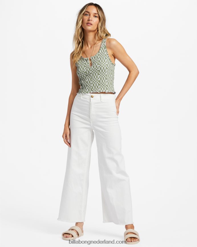 Billabong vrouwen tanktop met inkepingavocado 4D20H1800