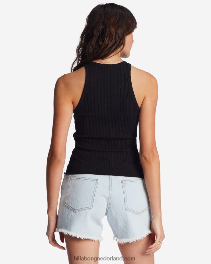 Billabong vrouwen tomboy tanktopzwarte kiezelsteen 4D20H2143