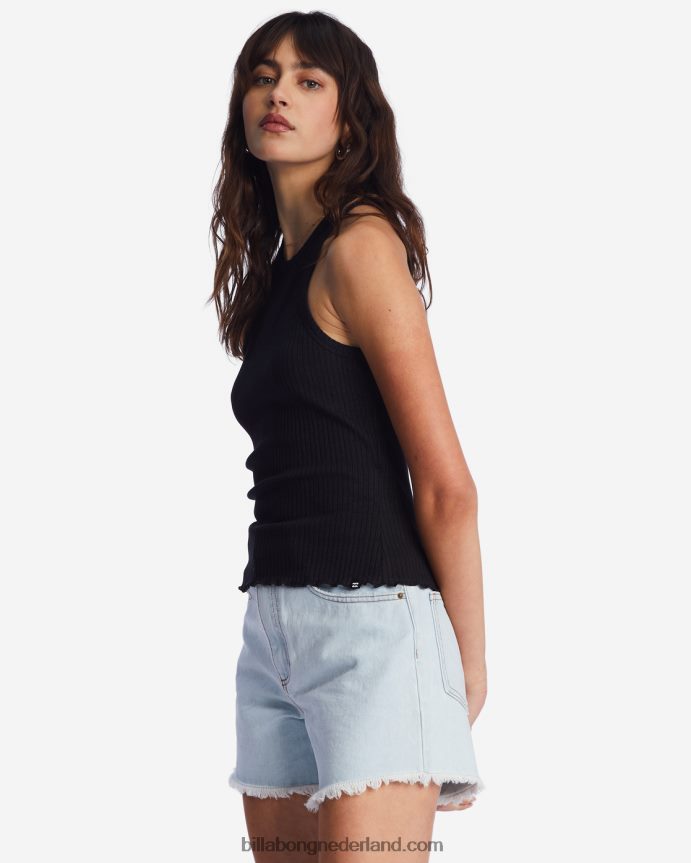 Billabong vrouwen tomboy tanktopzwarte kiezelsteen 4D20H2143