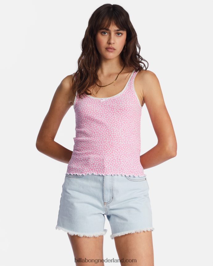 Billabong vrouwen tot zonsopgang tanktopvrolijk roze 4D20H2126