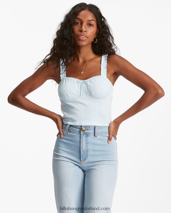 Billabong vrouwen zoete zomer gebreide tanktopochtend hemel 4D20H2246