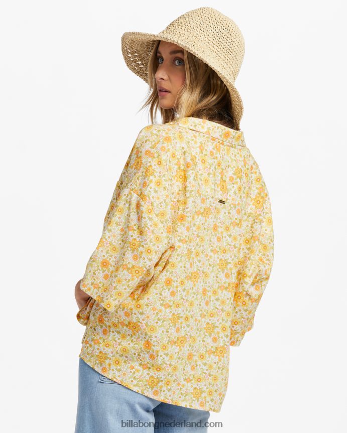 Billabong vrouwen alle goede button-down topmulti 4D20H1846