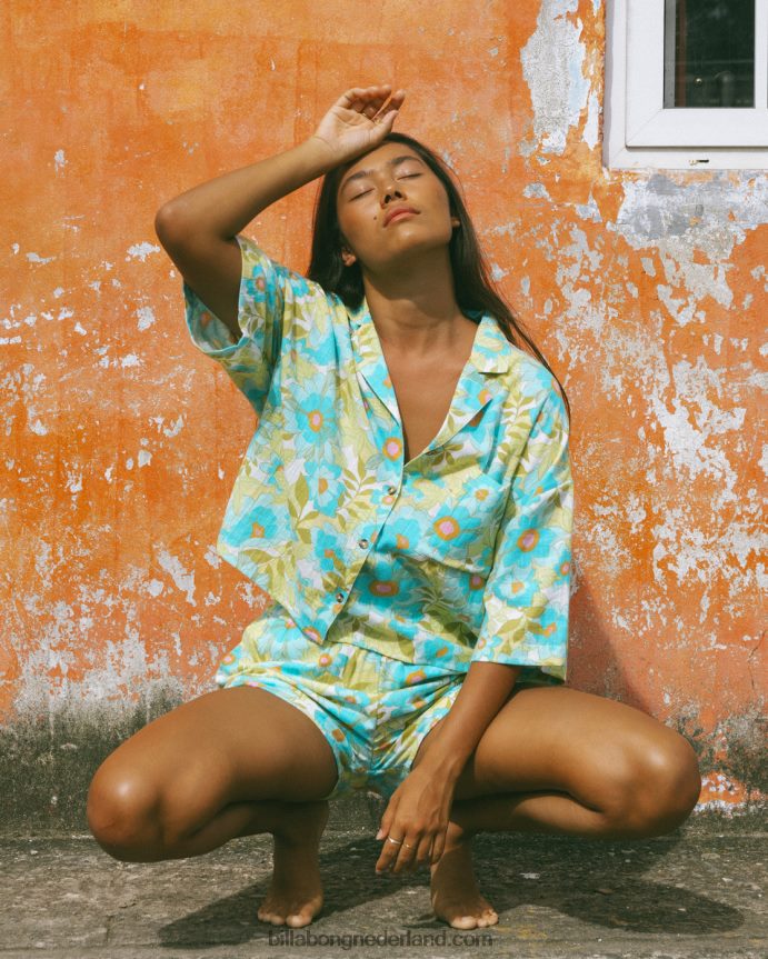 Billabong vrouwen alle goede button-down topoceaan ogen 4D20H1802