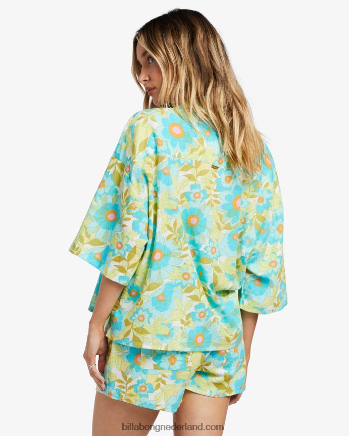 Billabong vrouwen alle goede button-down topoceaan ogen 4D20H1802
