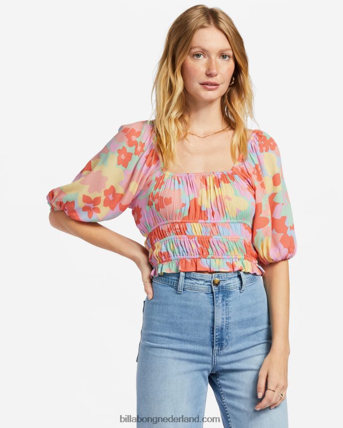 Billabong vrouwen blijf dromen crop topperzik taart 4D20H1861