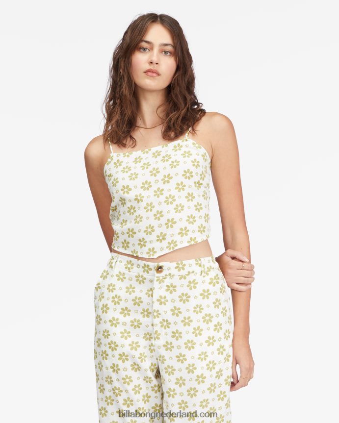 Billabong vrouwen dubbele zakdoek crop topzout kristal 4D20H2277