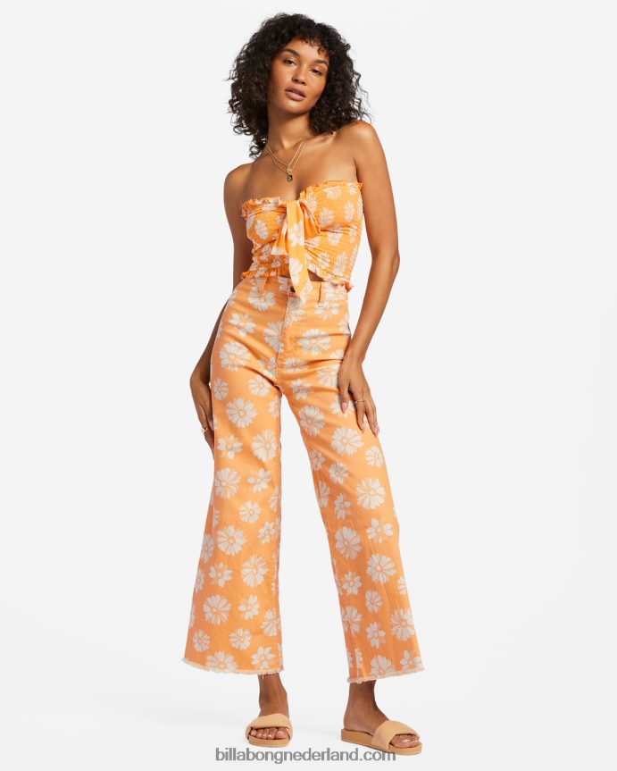 Billabong vrouwen dus extra crop topsinaasappelschil 4D20H1920
