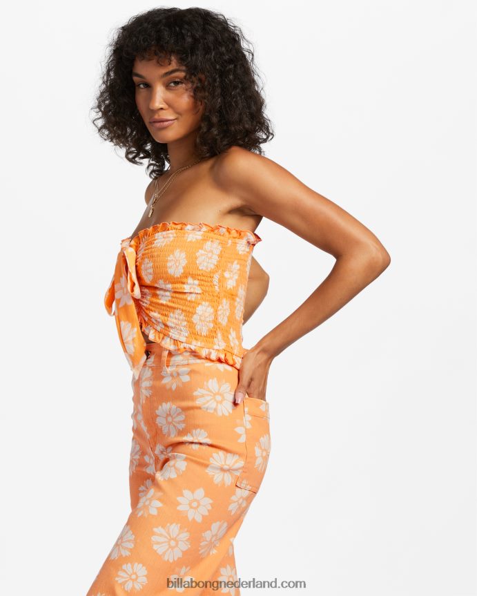 Billabong vrouwen dus extra crop topsinaasappelschil 4D20H1920