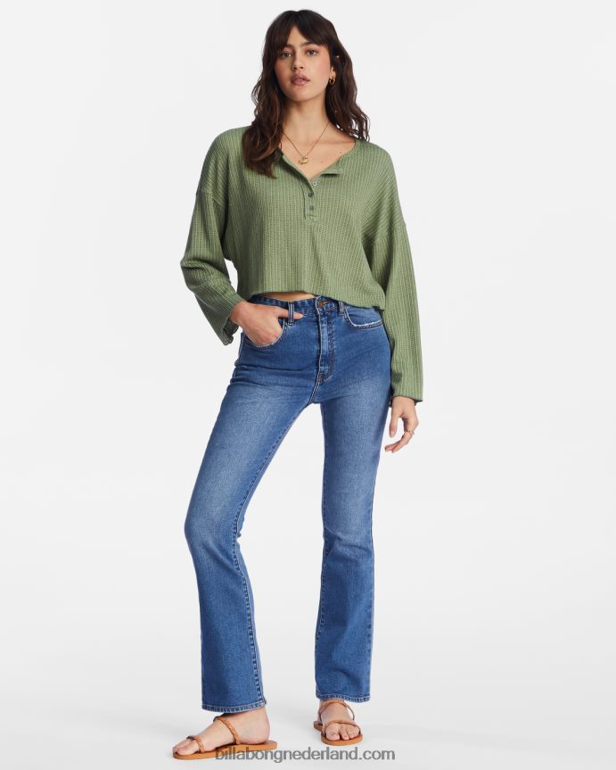 Billabong vrouwen kom maar weer gezellig loungetopluv leger 4D20H2121