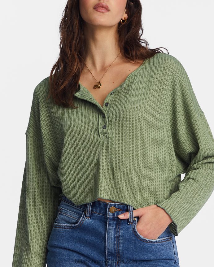 Billabong vrouwen kom maar weer gezellig loungetopluv leger 4D20H2121