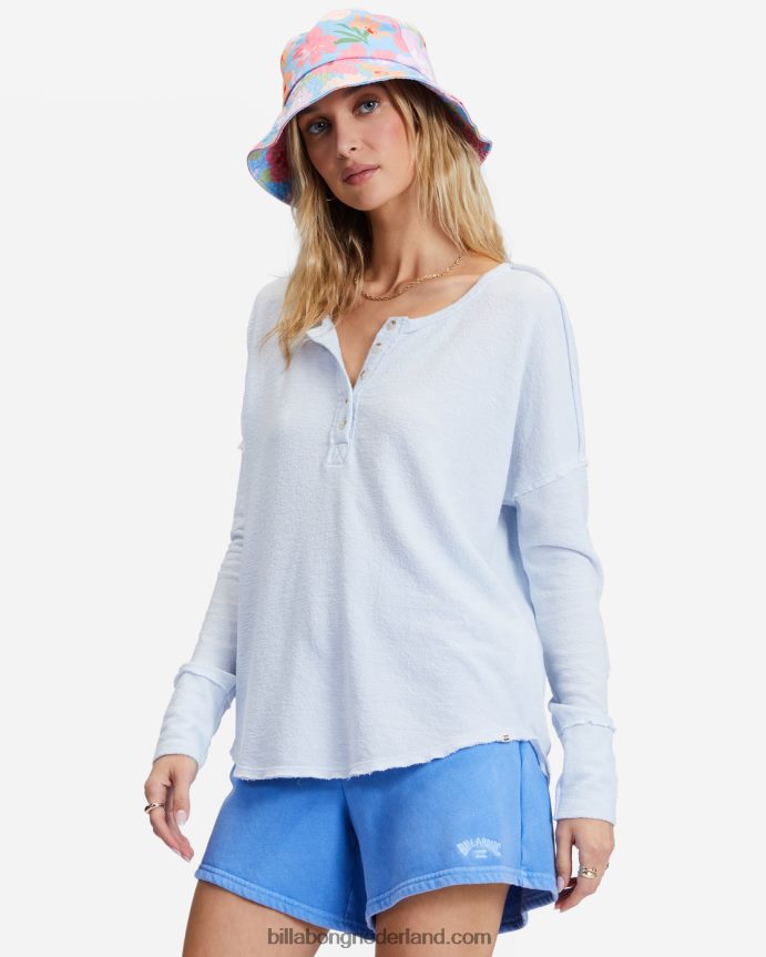 Billabong vrouwen nieuwe anyday henley topregen druppel 4D20H2306