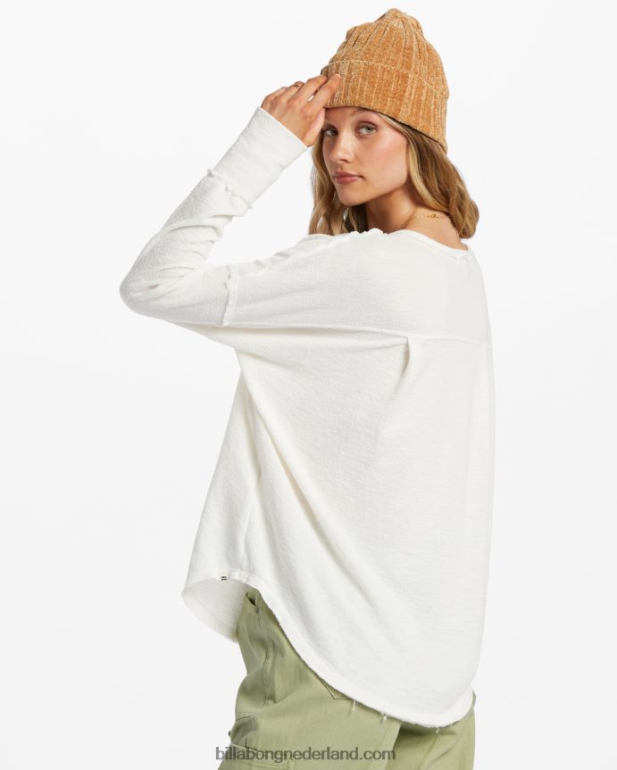 Billabong vrouwen nieuwe anyday henley topzout kristal 4D20H1954