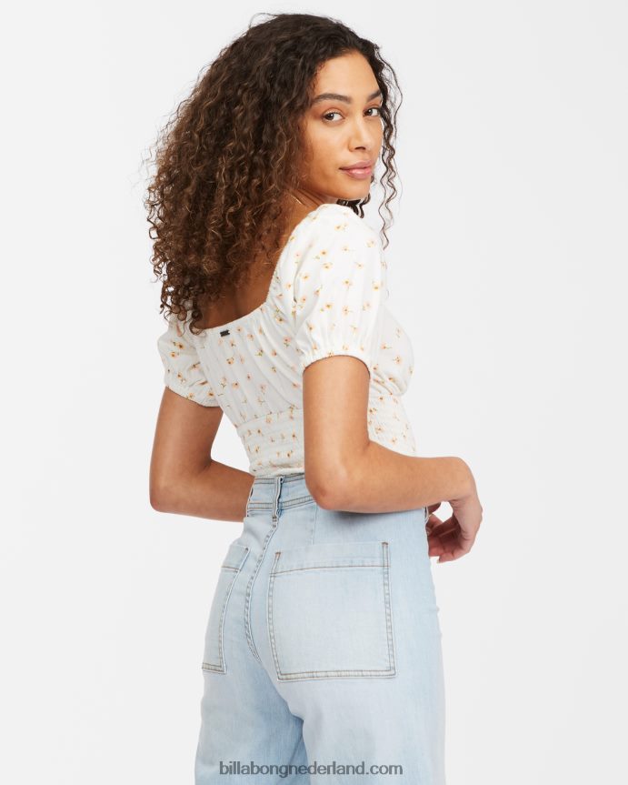 Billabong vrouwen zoete gebreide top met zonsondergangprintzout kristal 4D20H2301