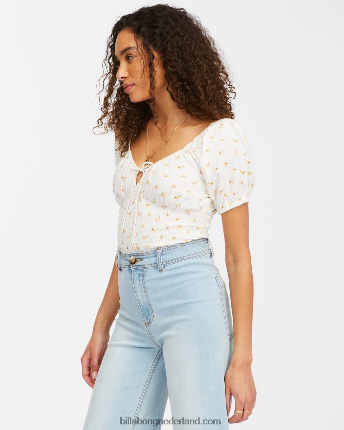 Billabong vrouwen zoete gebreide top met zonsondergangprintzout kristal 4D20H2301