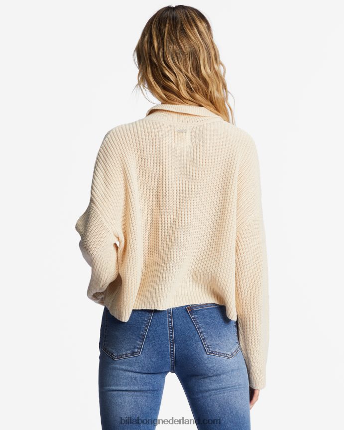 Billabong vrouwen blijf huidige gezellige truiwitte pet 4D20H2153