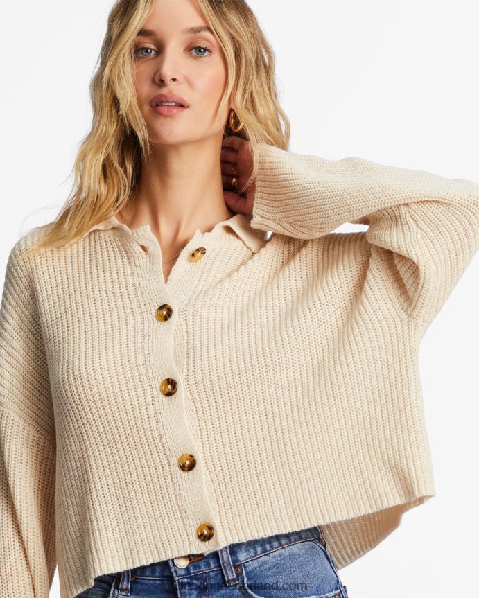 Billabong vrouwen blijf huidige gezellige truiwitte pet 4D20H2153