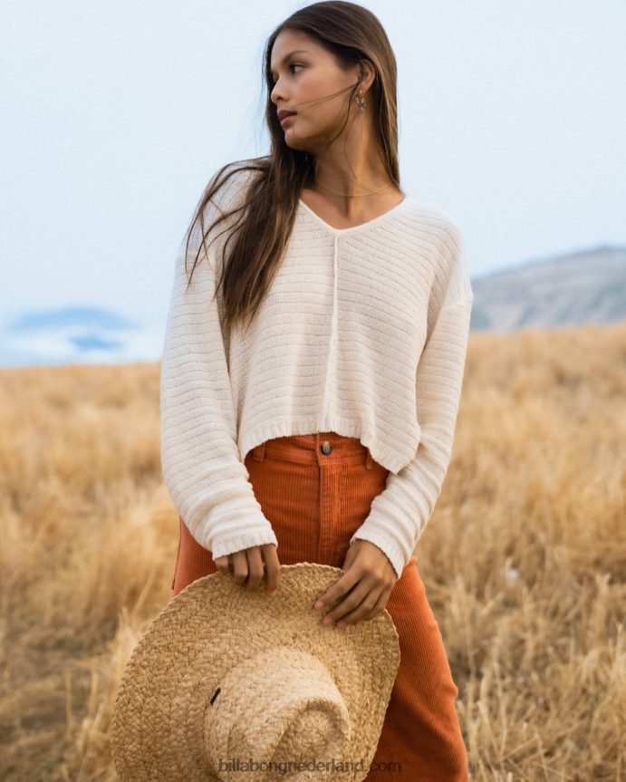 Billabong vrouwen elke dag pulloverwitte pet 4D20H2014