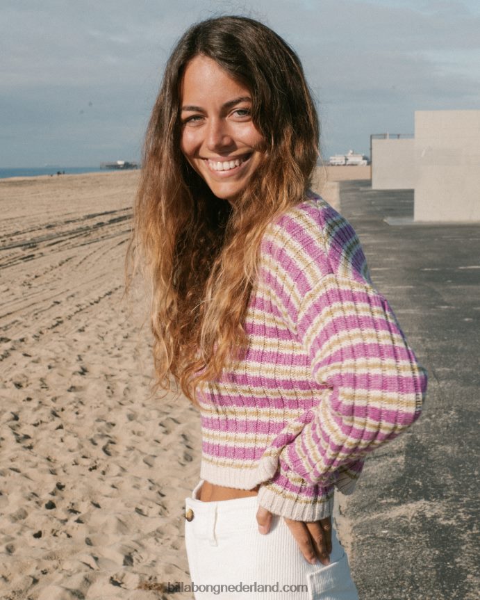 Billabong vrouwen in een daze knusse truiheldere orchidee 4D20H2194