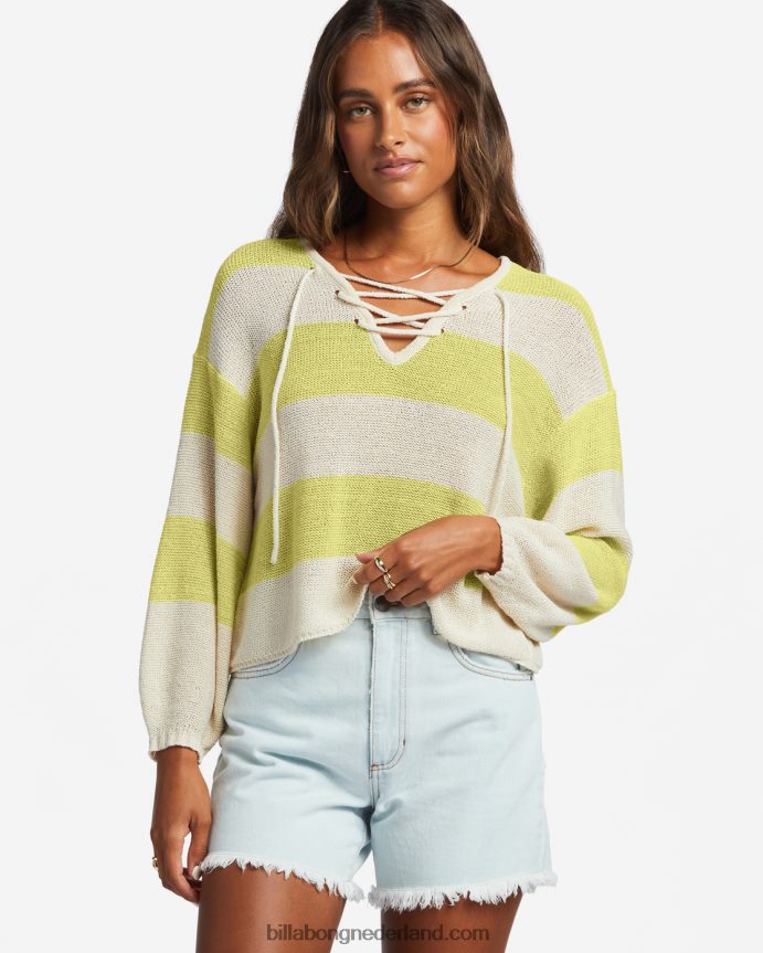Billabong vrouwen zo lief truitjelichte limoen 4D20H1872