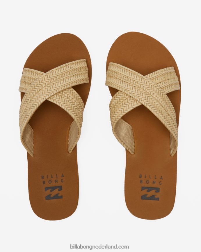 Billabong vrouwen avery slider sandalenwitte pet 4D20H2531