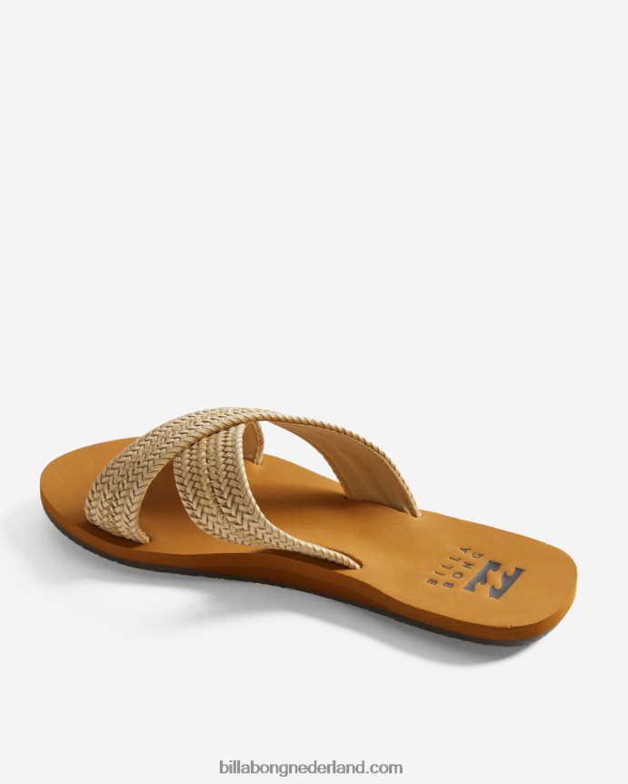 Billabong vrouwen avery slider sandalenwitte pet 4D20H2531