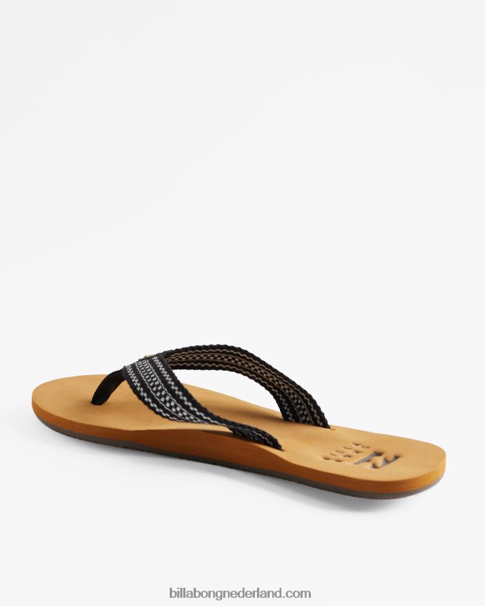 Billabong vrouwen baja sandalenzwart wit 4D20H2521