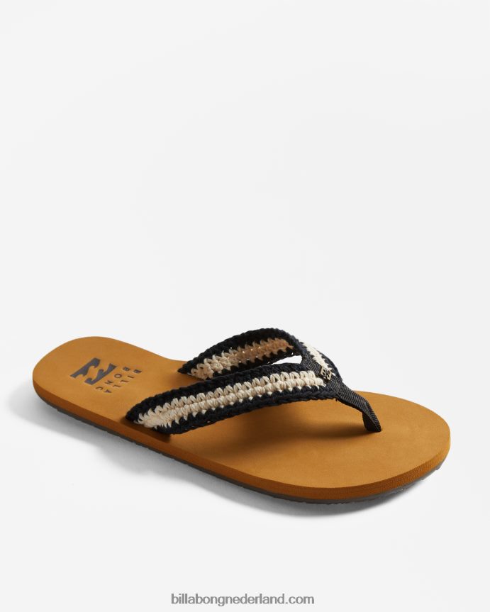 Billabong vrouwen baja sandalenzwart wit 4D20H2539