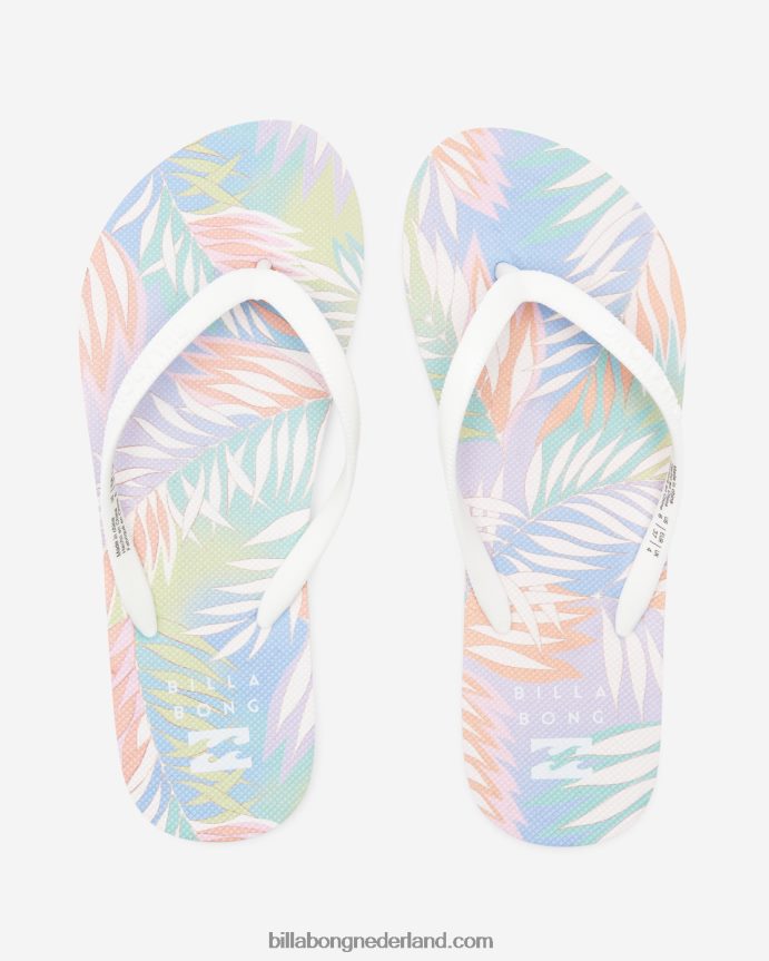 Billabong vrouwen dama rubberen teenslipper sandalenlila briesje 4D20H2517