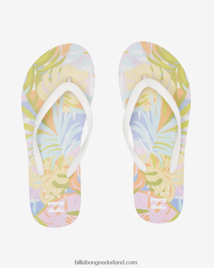 Billabong vrouwen dama rubberen teenslipper sandalenmos weide 4D20H2515