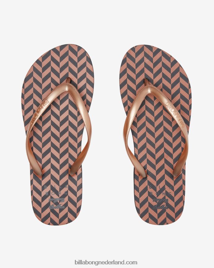 Billabong vrouwen dama rubberen teenslipper sandalensteen 4D20H2520