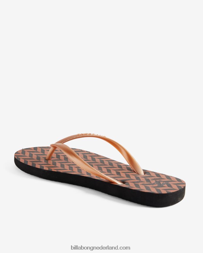 Billabong vrouwen dama rubberen teenslipper sandalensteen 4D20H2520