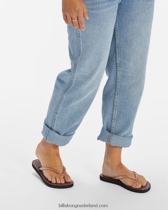 Billabong vrouwen dama rubberen teenslipper sandalensteen 4D20H2520