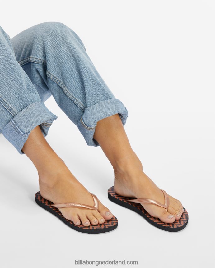 Billabong vrouwen dama rubberen teenslipper sandalensteen 4D20H2520