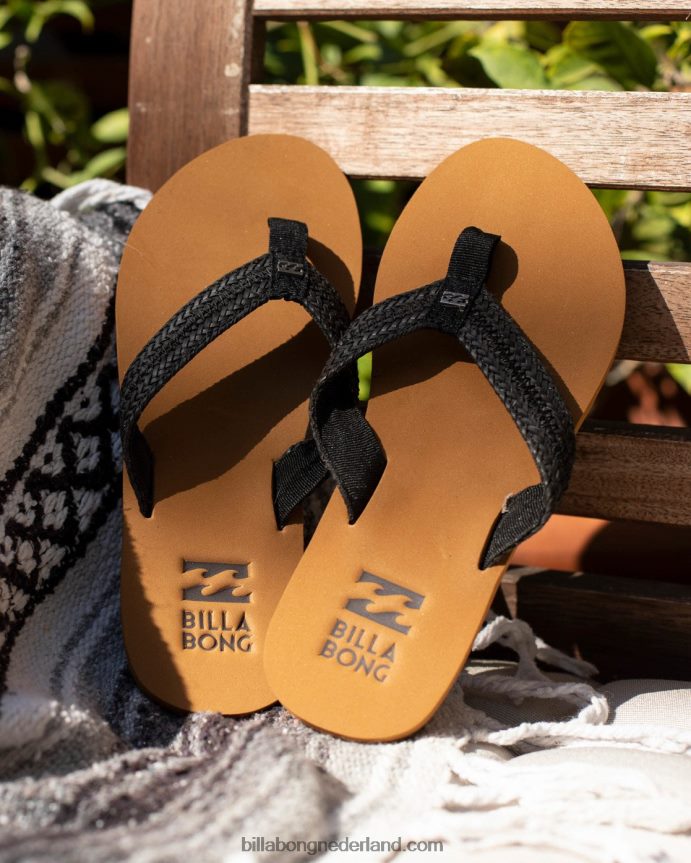 Billabong vrouwen kai gevlochten sandalenuit zwart 4D20H2495