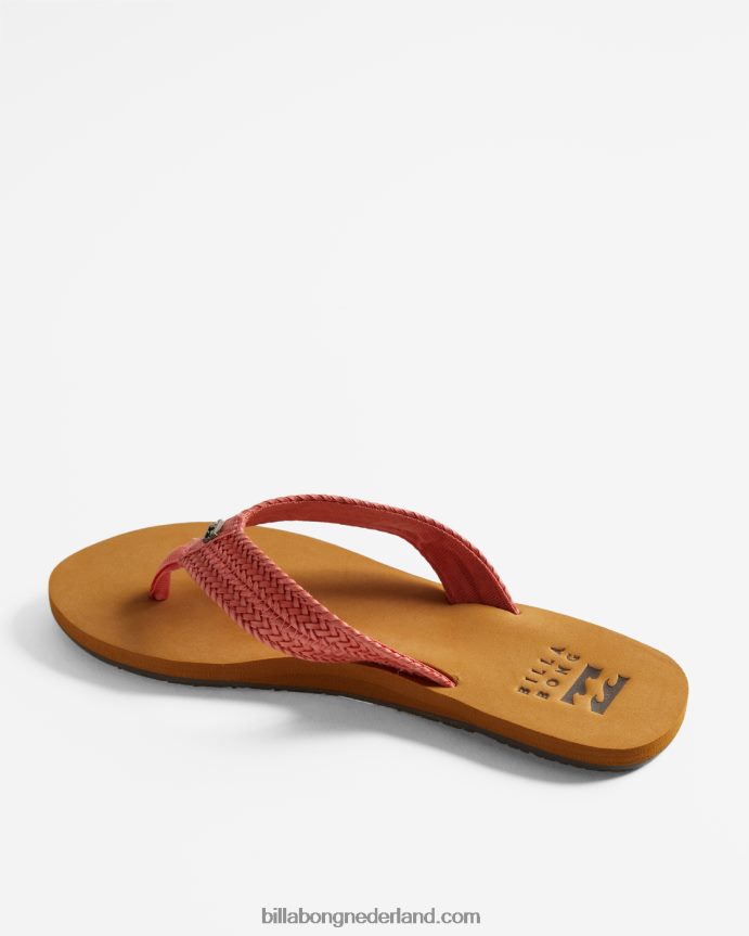 Billabong vrouwen kai gevlochten sandalenzoet koraal 4D20H2537