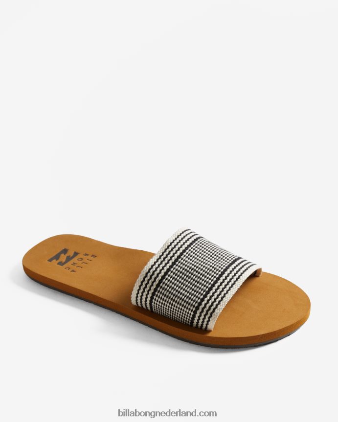 Billabong vrouwen kalani slider sandalenzwart wit 4D20H2500