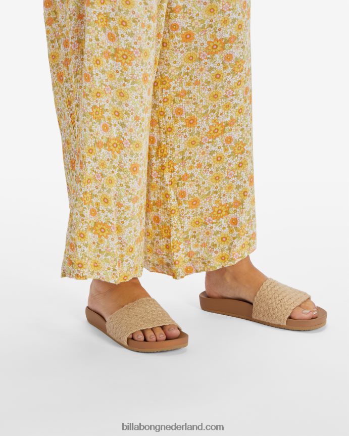 Billabong vrouwen sandalen aan het strandbruinen 4D20H2418