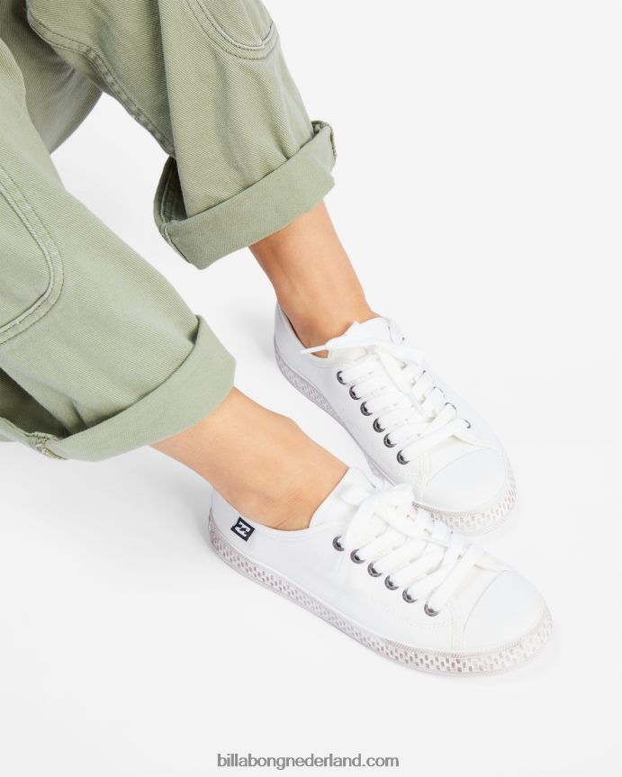 Billabong vrouwen indie canvas schoenengebroken wit 4D20H2506