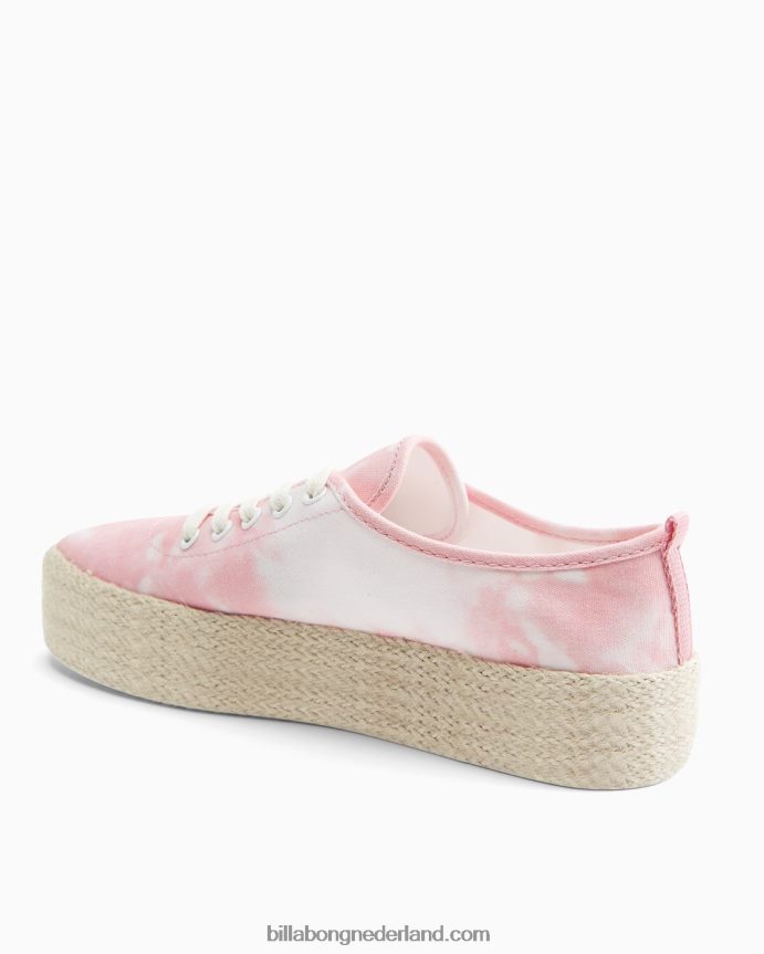 Billabong vrouwen puebla canvas platform schoenenlichte sorbet 4D20H2545