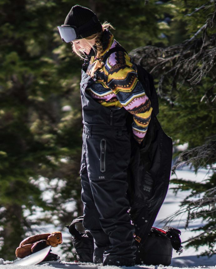 Billabong vrouwen a/div drifter stx 45k shell bib sneeuwbroekzwart 4D20H2553