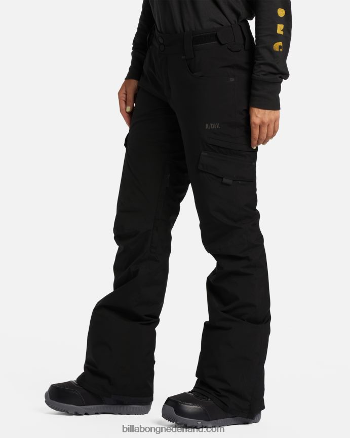 Billabong vrouwen a/div nela 15k geïsoleerde sneeuwbroekzwart 4D20H2558