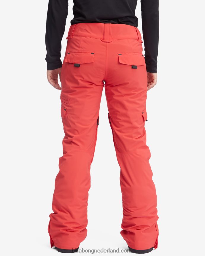 Billabong vrouwen nela geïsoleerde sneeuwbroekvuur rood 4D20H2564