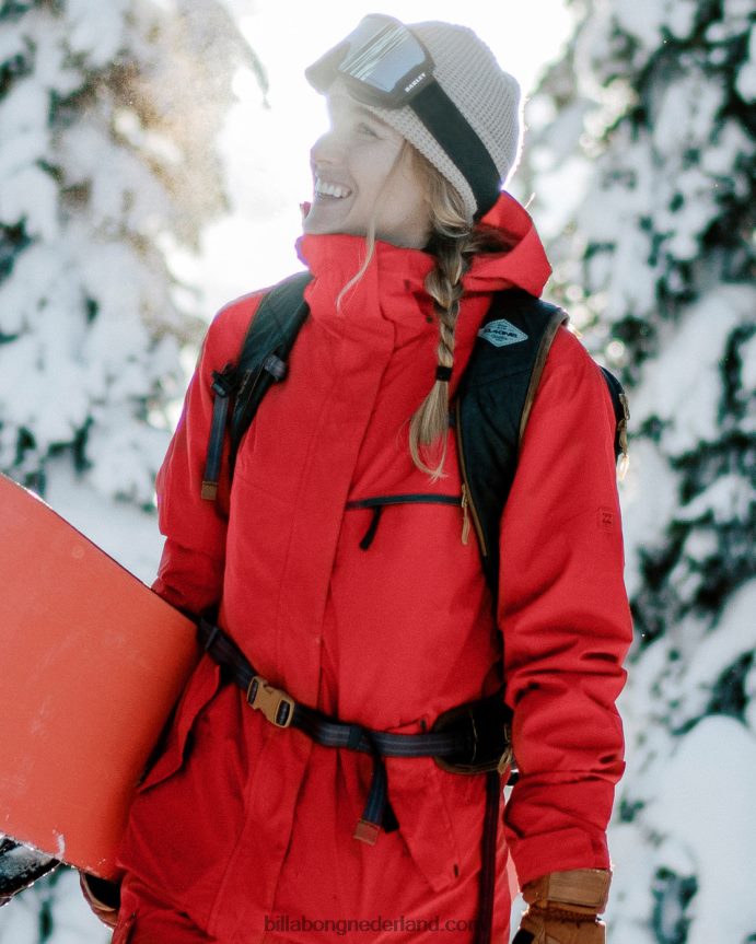Billabong vrouwen a/div eclipse 15k geïsoleerd sneeuwjackscharlaken 4D20H2562