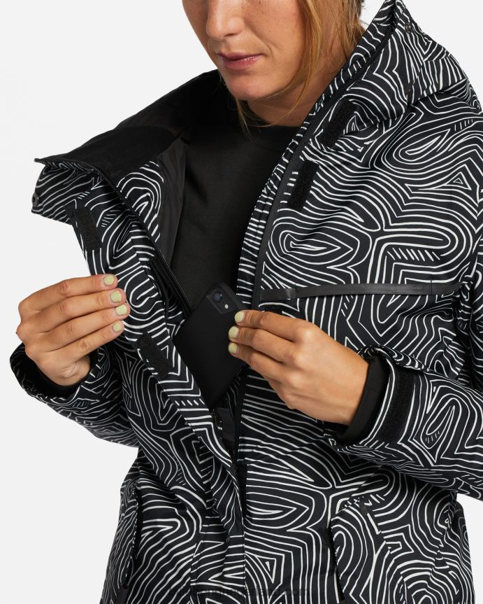 Billabong vrouwen a/div eclipse 15k geïsoleerd sneeuwjackzwart multi 4D20H2561