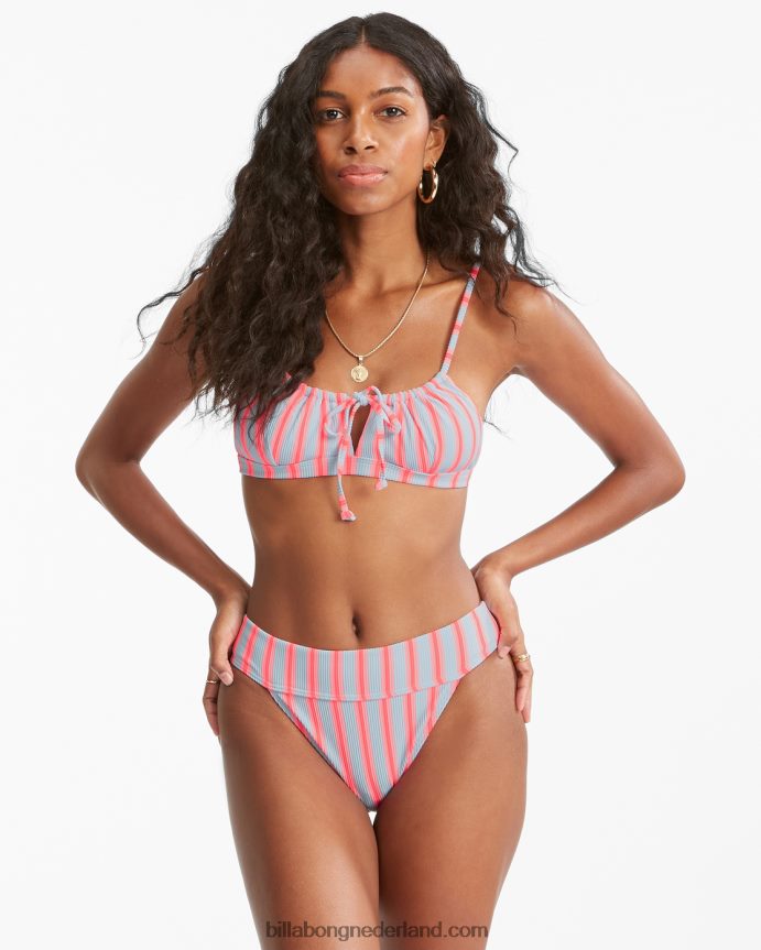 Billabong vrouwen Aruba bikinibroekje met surfstrepenochtend hemel 4D20H1582
