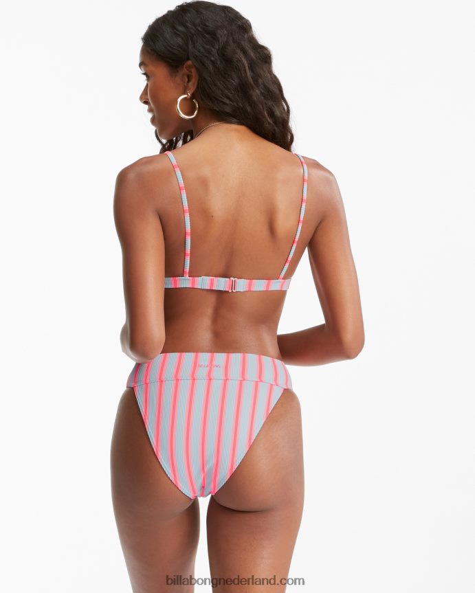 Billabong vrouwen Aruba bikinibroekje met surfstrepenochtend hemel 4D20H1582